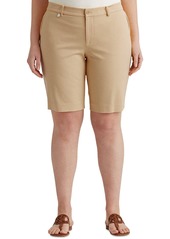 Lauren Ralph Lauren Plus-Size Stretch Cotton Shorts - Lauren Navy