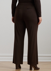 Lauren Ralph Lauren Plus Size Wide-Leg Pants - Brown