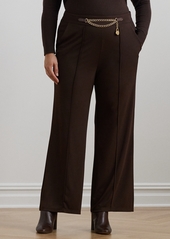 Lauren Ralph Lauren Plus Size Wide-Leg Pants - Brown