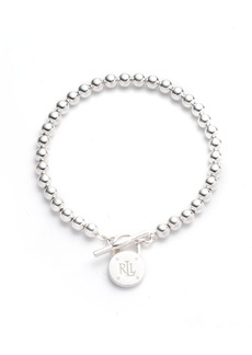 Lauren Ralph Lauren Polished Bead Toggle Bracelet in Sterling Silver - Silver