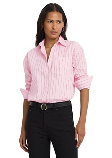 LAUREN Ralph Lauren Relaxed Fit Striped Broadcloth Shirt  XL
