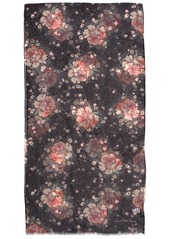 Lauren Ralph Lauren Rose Floral Oblong Scarf - Black