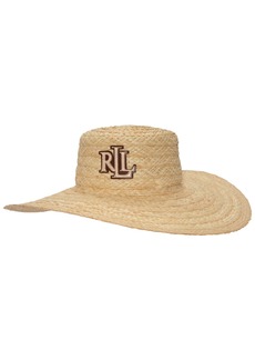 Lauren Ralph Lauren Rustic Sun Hat with Logo - Natural