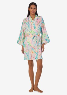 Lauren Ralph Lauren Short Kimono Robe - MULTPAIS