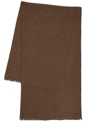 Lauren Ralph Lauren Soft Basket Weave Scarf - Warm Brown Heather