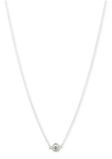 Lauren Ralph Lauren Sterling Silver and Cubic Zirconia Pendant Necklace - Sterling Silver