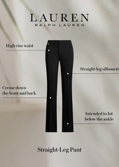 Lauren Ralph Lauren Straight-Leg Pants, Regular and Petite - Black