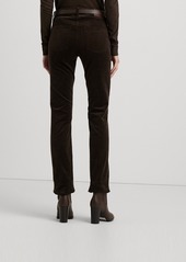 Lauren Ralph Lauren Stretch Corduroy Mid-Rise Straight Pants, Regular & Petite - Pinot Noir