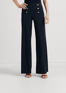 Lauren Ralph Lauren Stretch Jersey Wide-Leg Pants - Lauren Navy