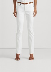 Lauren Ralph Lauren Super Stretch Premier Straight Jeans, Regular and Short Lengths - Deep Royal Wash