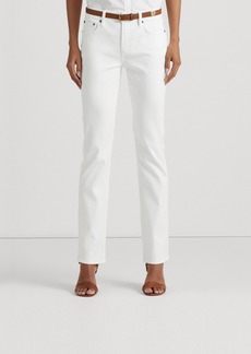 Lauren Ralph Lauren Super Stretch Premier Straight Jeans, Regular and Short Lengths - White