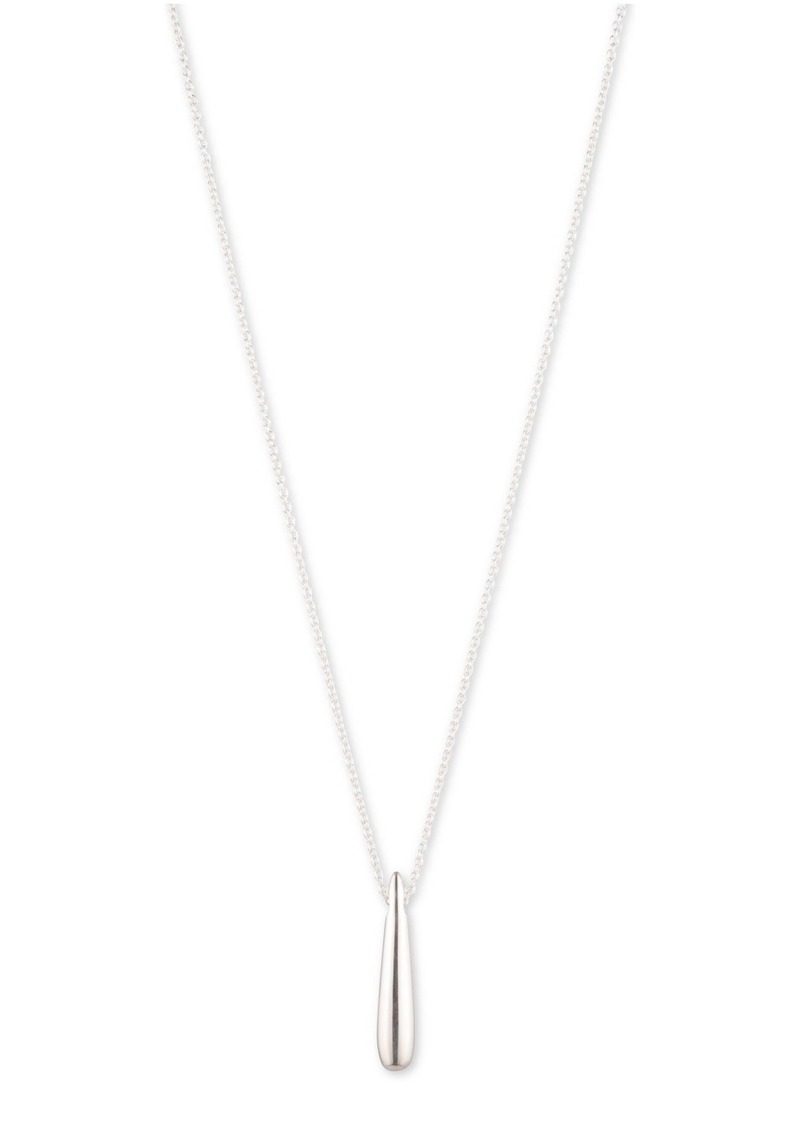 Lauren Ralph Lauren Teardrop Pendant Necklace in Sterling Silver - Sterling Silver