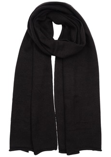 Lauren Ralph Lauren Textured Logo Knit Scarf - Black