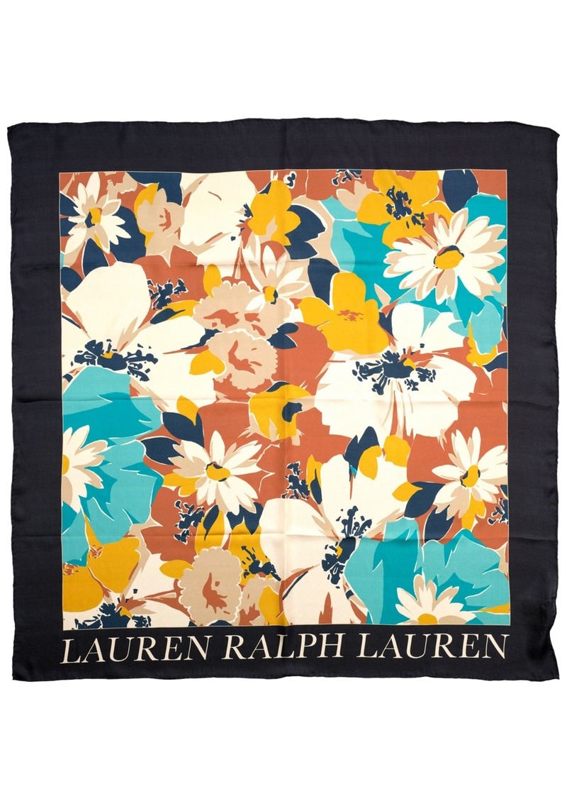 Lauren Ralph Lauren Wildflower Square Scarf - Turquoise