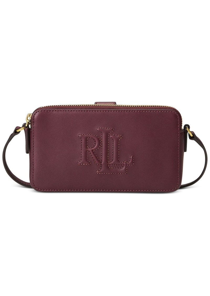 Lauren Ralph Lauren Witley Leather Crossbody Wallet - Red