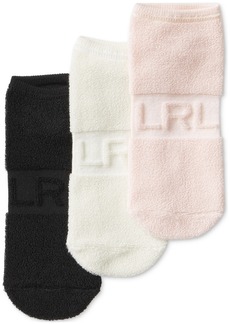 Lauren Ralph Lauren Women's 3-Pk. Reverse Terry Low-Cut Socks - Multi