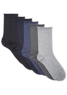Lauren Ralph Lauren Women's 6 Pack Roll-Top Trouser Socks - Gray Heather