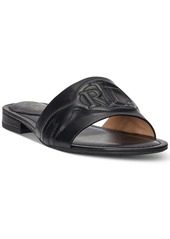 Lauren Ralph Lauren Women's Alegra Slide Sandals - Deep Saddle Tan