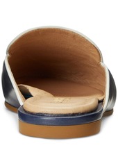 Lauren Ralph Lauren Women's Aliana Ii Mule Loafer Flats - Deep Saddle Tan, Vanilla