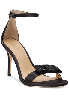 Lauren Ralph Lauren Women's Allie Rhinestone-Bow Dress Sandals - Black Jet