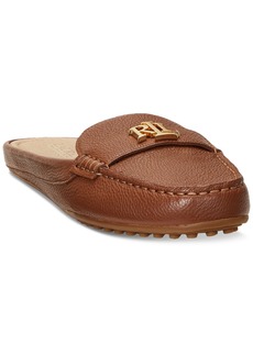 Lauren Ralph Lauren Women's Barnsbury Slip-On Hardware Mule Loafer Flats - Lauren Tan