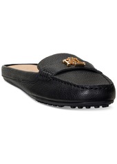 Lauren Ralph Lauren Women's Barnsbury Slip-On Hardware Mule Loafer Flats - Black