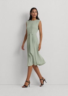 Lauren Ralph Lauren Women's Belted Bubble Crepe Dress - Soft Laurel