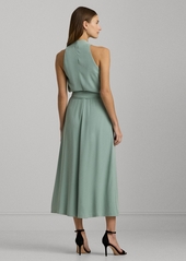 Lauren Ralph Lauren Women's Belted Halter Dress - Soft Laurel