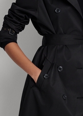 Lauren Ralph Lauren Women's Belted Maxi Trench Coat - Black