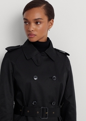 Lauren Ralph Lauren Women's Belted Maxi Trench Coat - Black