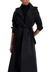 Lauren Ralph Lauren Women's Belted Maxi Trench Coat - Black