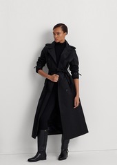 Lauren Ralph Lauren Women's Belted Maxi Trench Coat - Black