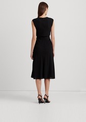 Lauren Ralph Lauren Women's Bubble Crepe Cap-Sleeve Dress - Black