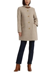 Lauren Ralph Lauren Women's Wool Blend Buckle-Collar Coat - Regal Navy
