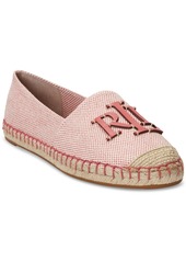 Lauren Ralph Lauren Women's Cameron Iii Logo Slip-On Espadrille Flats - Adirondack Berry