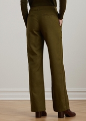 Lauren Ralph Lauren Women's Canvas Wide-Leg Pants - Green