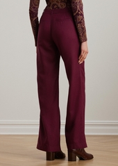 Lauren Ralph Lauren Women's Canvas Wide-Leg Pants - Red