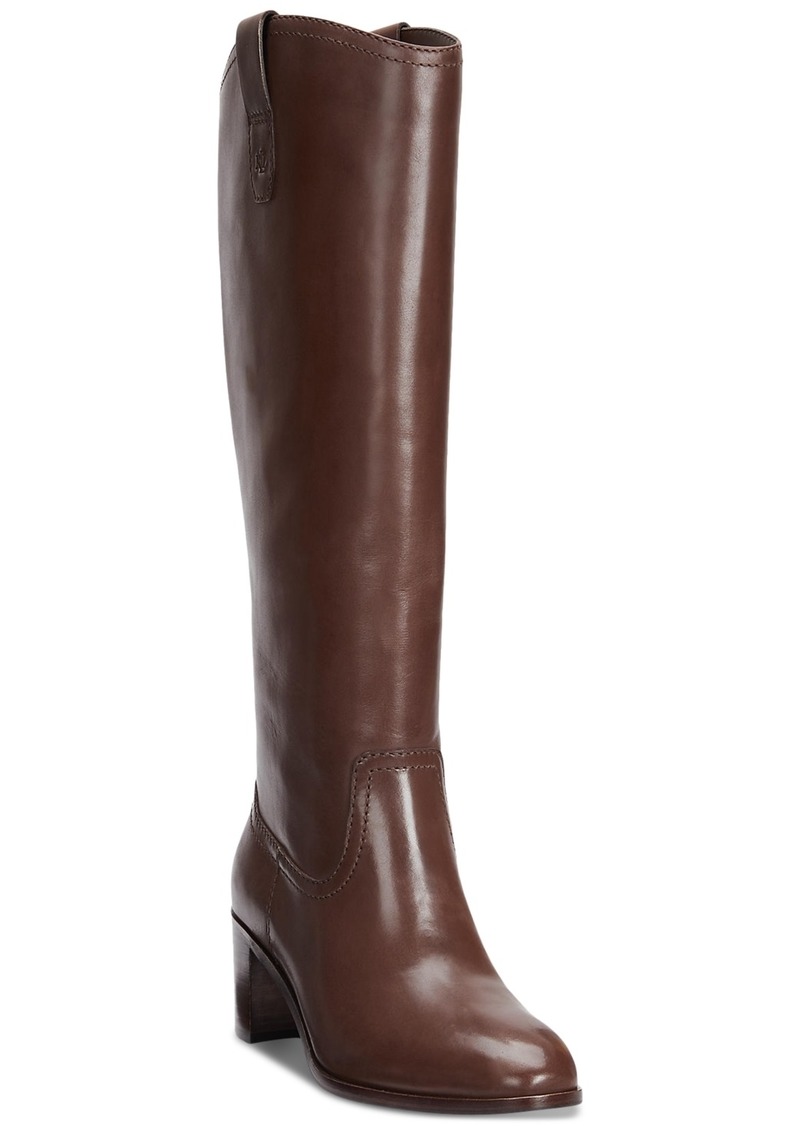 Lauren Ralph Lauren Women's Carla Tall Dress Boots - Dark Mahogany