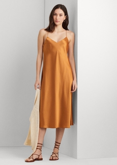 Lauren Ralph Lauren Women's Charmeuse Slip Dress - Argan Bronze