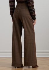 Lauren Ralph Lauren Women's Checked Pleated Wool Wide-Leg Pants - Multi