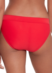 Lauren Ralph Lauren Women's Classic Band Hipster Bikini Bottoms - Red