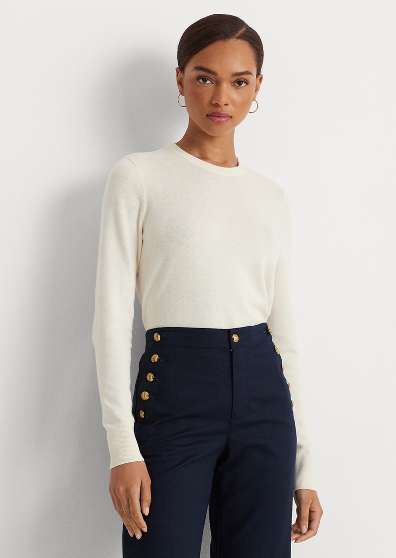 Lauren Ralph Lauren Women's Cotton-Blend Sweater - Mascarpone Cream