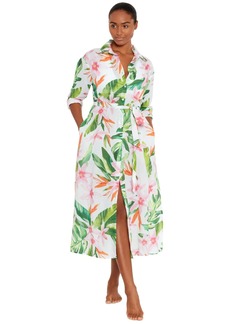 Lauren Ralph Lauren Women's Cotton Floral-Print Cover-Up Dress - Multi