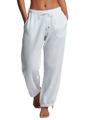 Lauren Ralph Lauren Women's Cotton Pull-On Cover-Up Pants - White