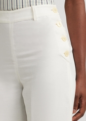 Lauren Ralph Lauren Women's Cropped Wide-Leg Pants - White