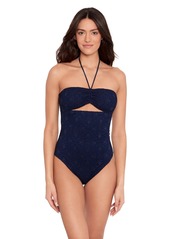 Lauren Ralph Lauren Women's Cutout Bandeau One Piece Swimsuit - Dark navy