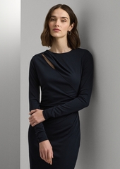 Lauren Ralph Lauren Women's Cutout Stretch Jersey Dress - Navy