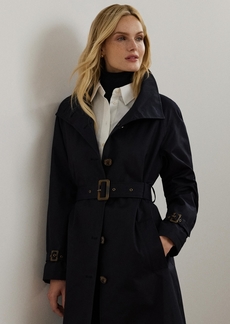 Lauren Ralph Lauren Women's Double-Breasted Belted Trench Coat - Dk Navy