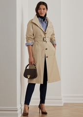 Lauren Ralph Lauren Women's Double-Breasted Belted Trench Coat - Explorer Sand