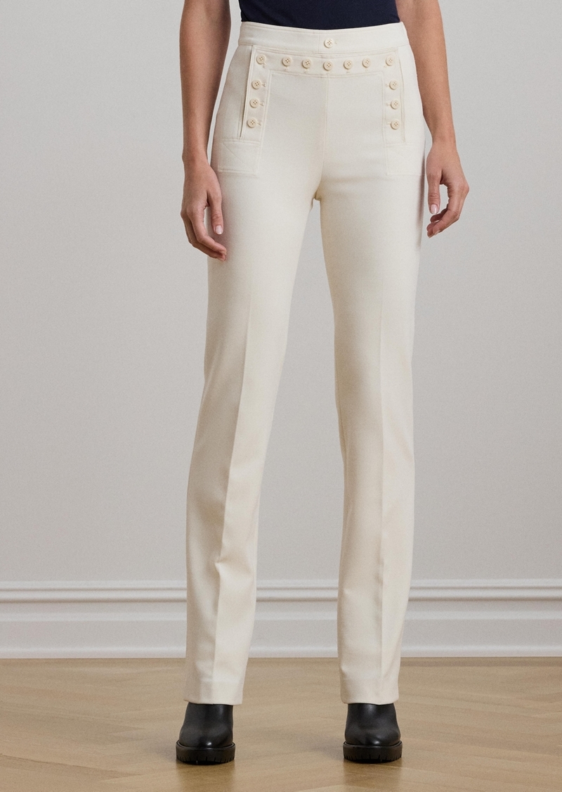 Lauren Ralph Lauren Women's Double-Faced Crepe Sailor Pants - Mascarpone Cream